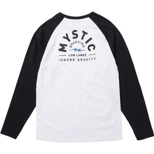 2022 Mystic Herren Lowe Langarm-T-Shirt Mystic - Schwarz / Wei